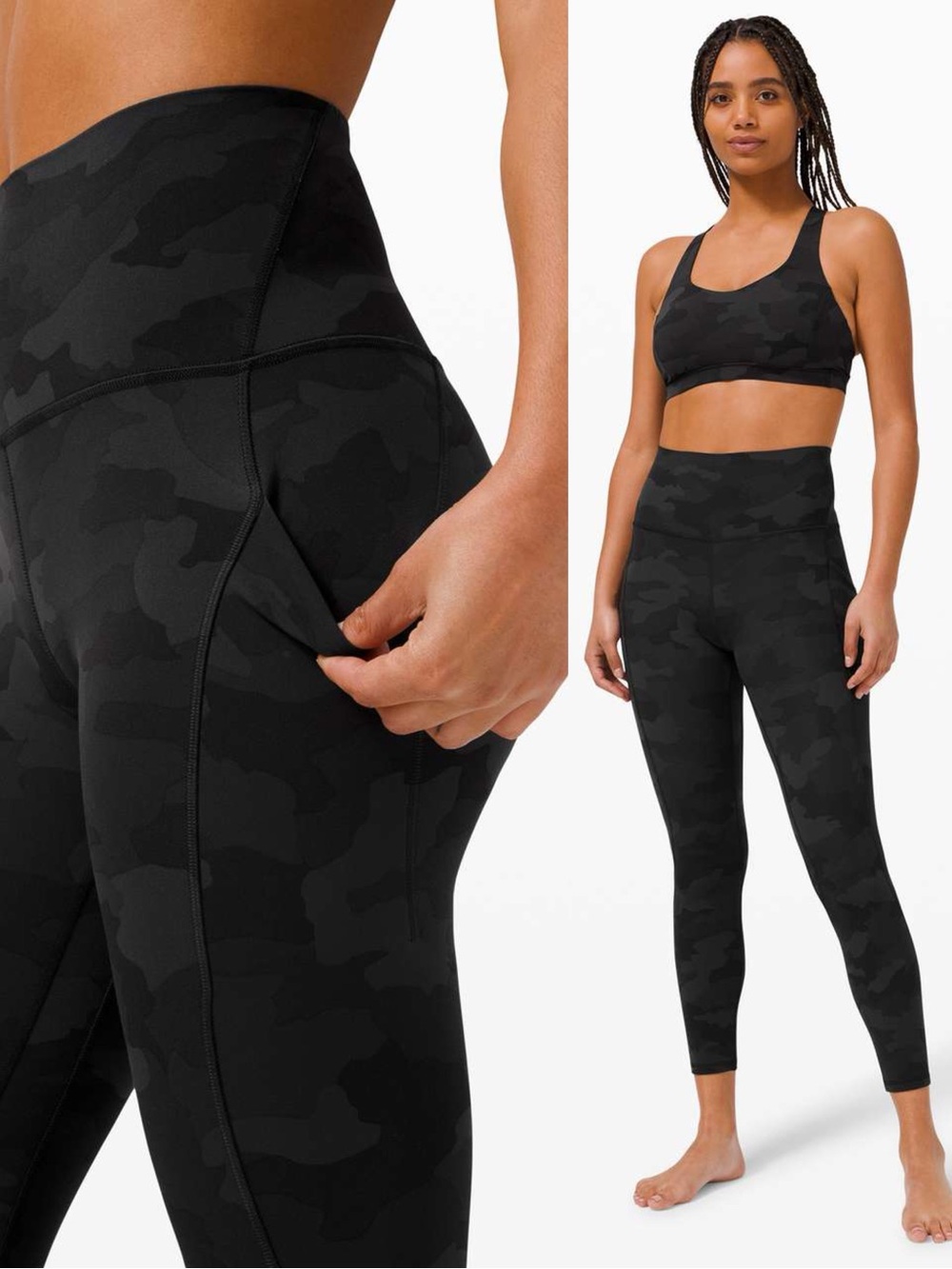 Lululemon ALign Camo High Rise 25" Pant With Pockets